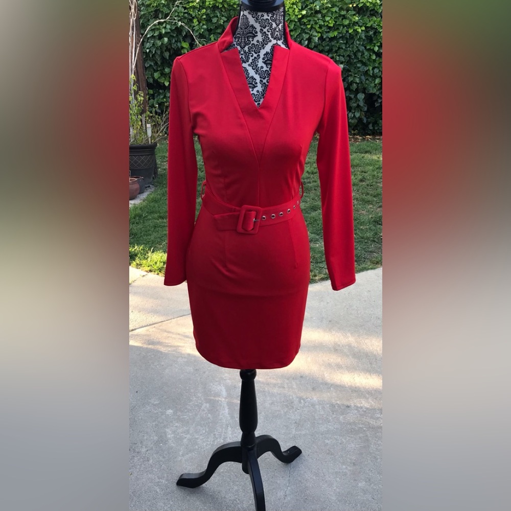 Mini Dress Cherry Red